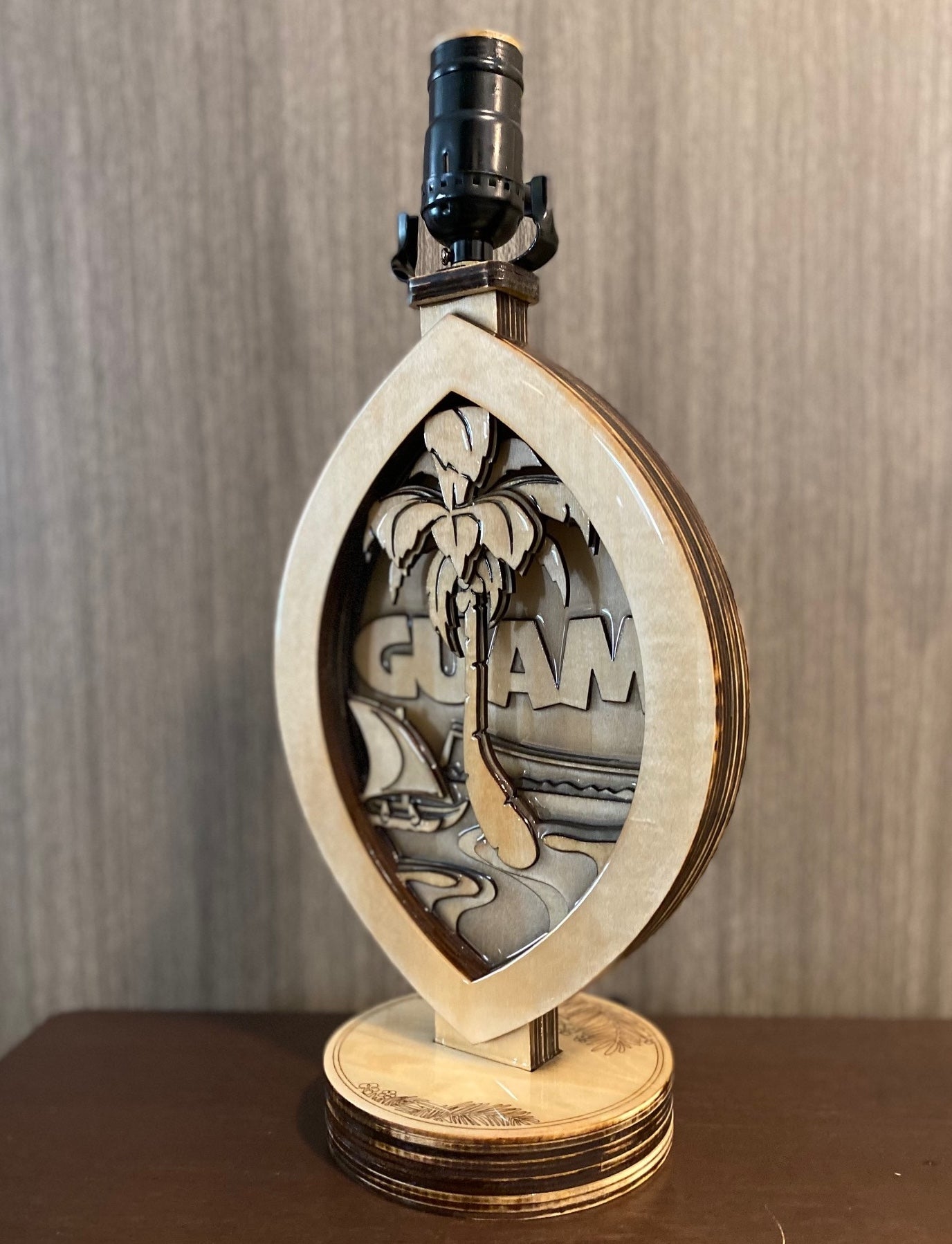 Guam Seal 3D lamp base